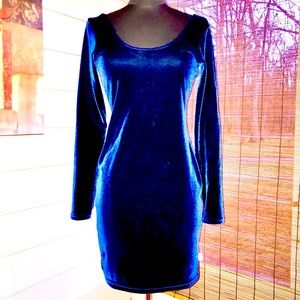 Vintage BLUE VELVET Dress